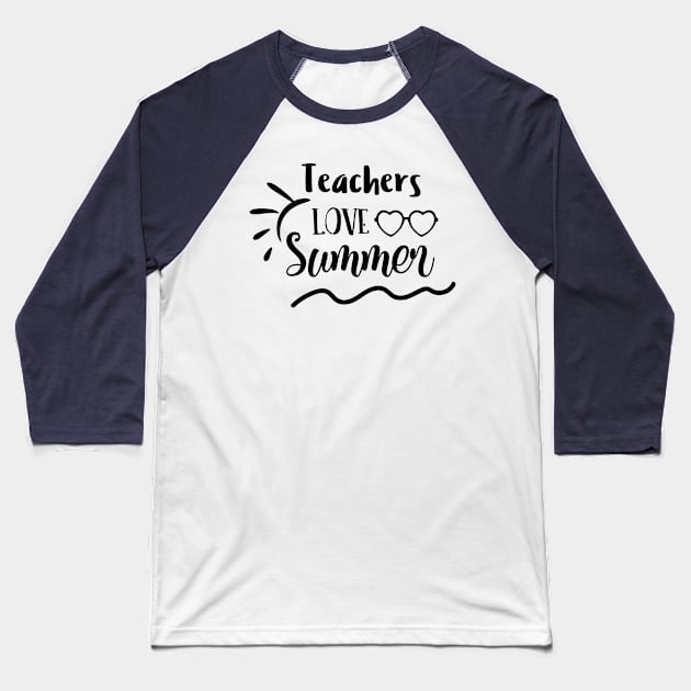 Teacher Love Summer Baseball T-Shirt by Little Things by Nicky 